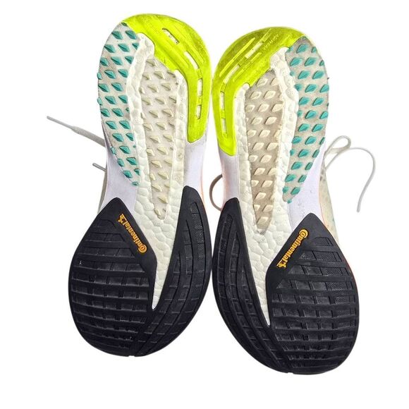 Adidas Adizero Pro White Screaming Orange Solar Yellow Lightstrike Running Sneak - Picture 8 of 13